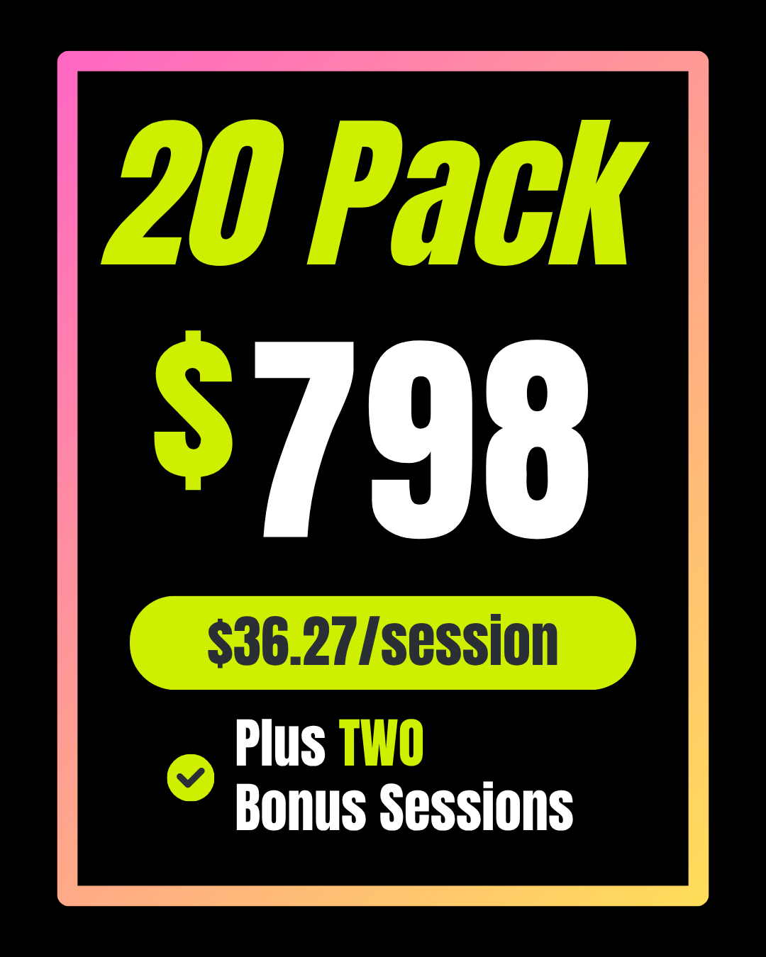 20-Pack Personal Training Sessions